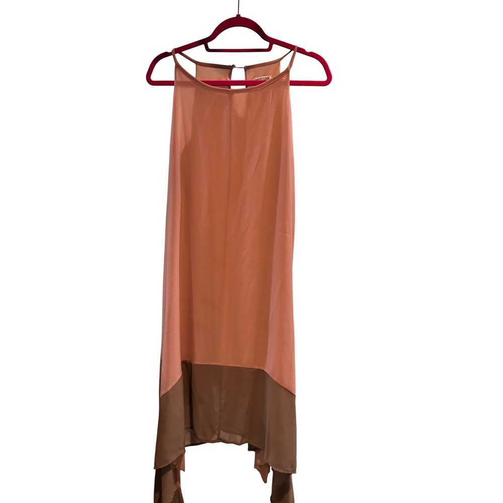 Sweet Look Womens Sleeveless Dress Color Block Casual Summer Medium M